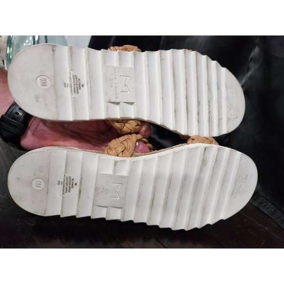 Marc Fisher Jaimee Natural Leather Braided Sandals/Size 9M NWOB - Picture 7 of 9